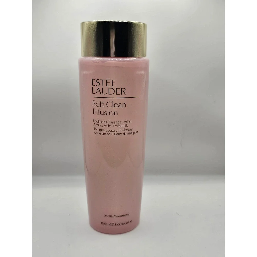 Estee Lauder Soft Clean Infusion Hydrating Essence Lotion Dry Skin 13.5oz 400ml